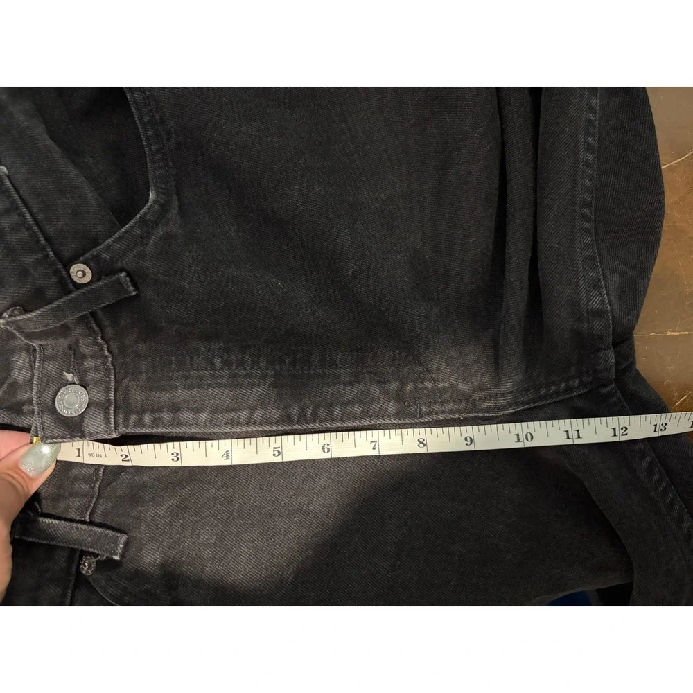 Levis 550 Relaxed Fit Jeans Mens 33x34 Faded Black Orange Tab Vintage Denim